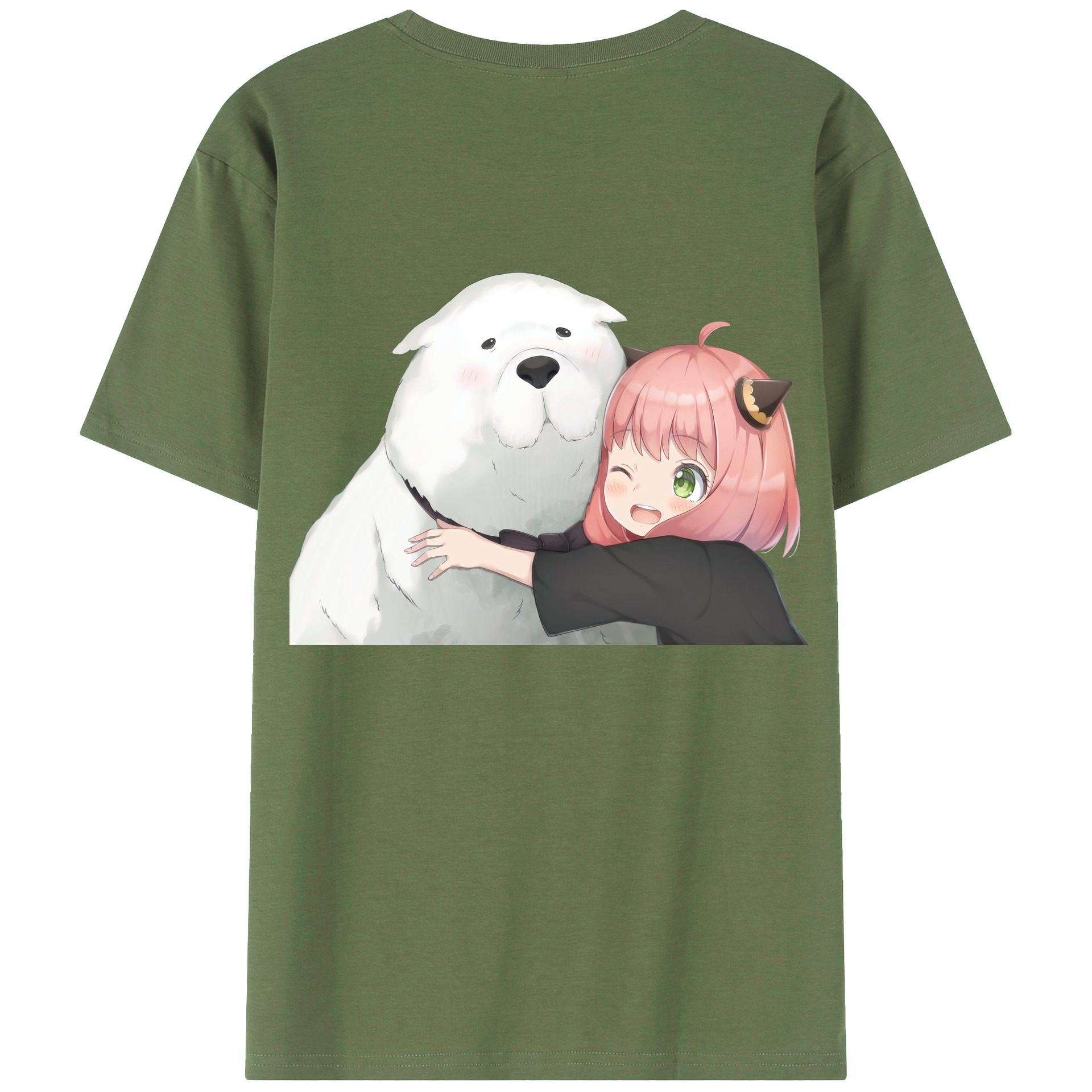 （画像用） SPY×FAMILY间谍家家酒 綿100％ メンズ半袖Tシャツ（バックプリント） 通気性